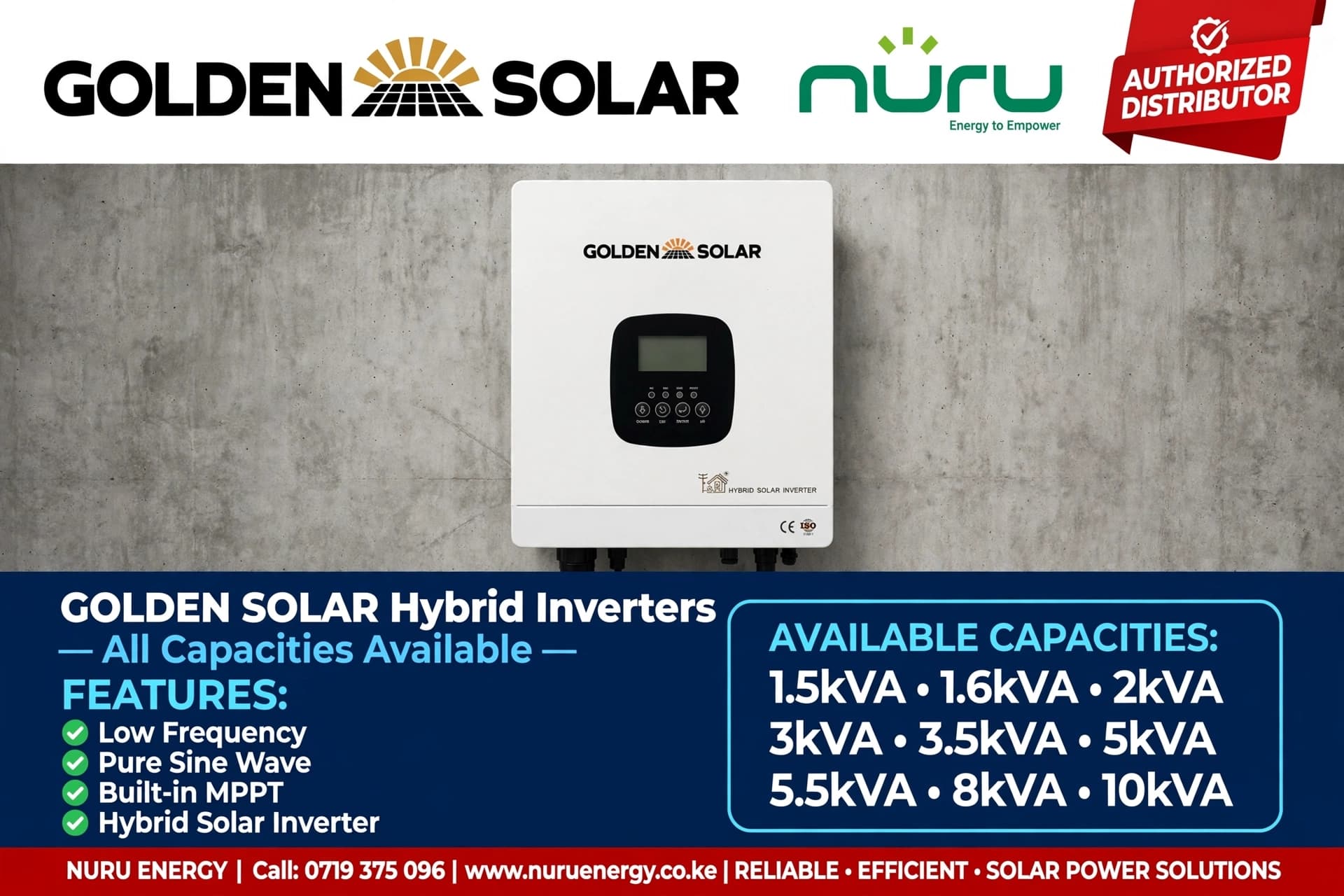 Golden Solar 5kW 48V Hybrid Solar Inverter