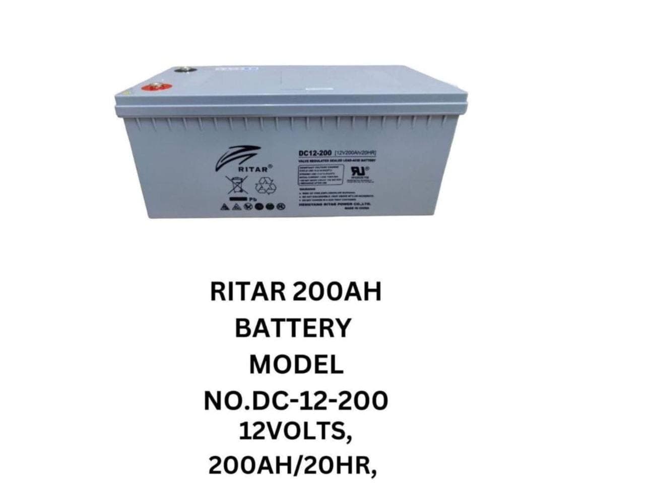 Ritar 200Ah 12V Deep Cycle Lead Acid Battery