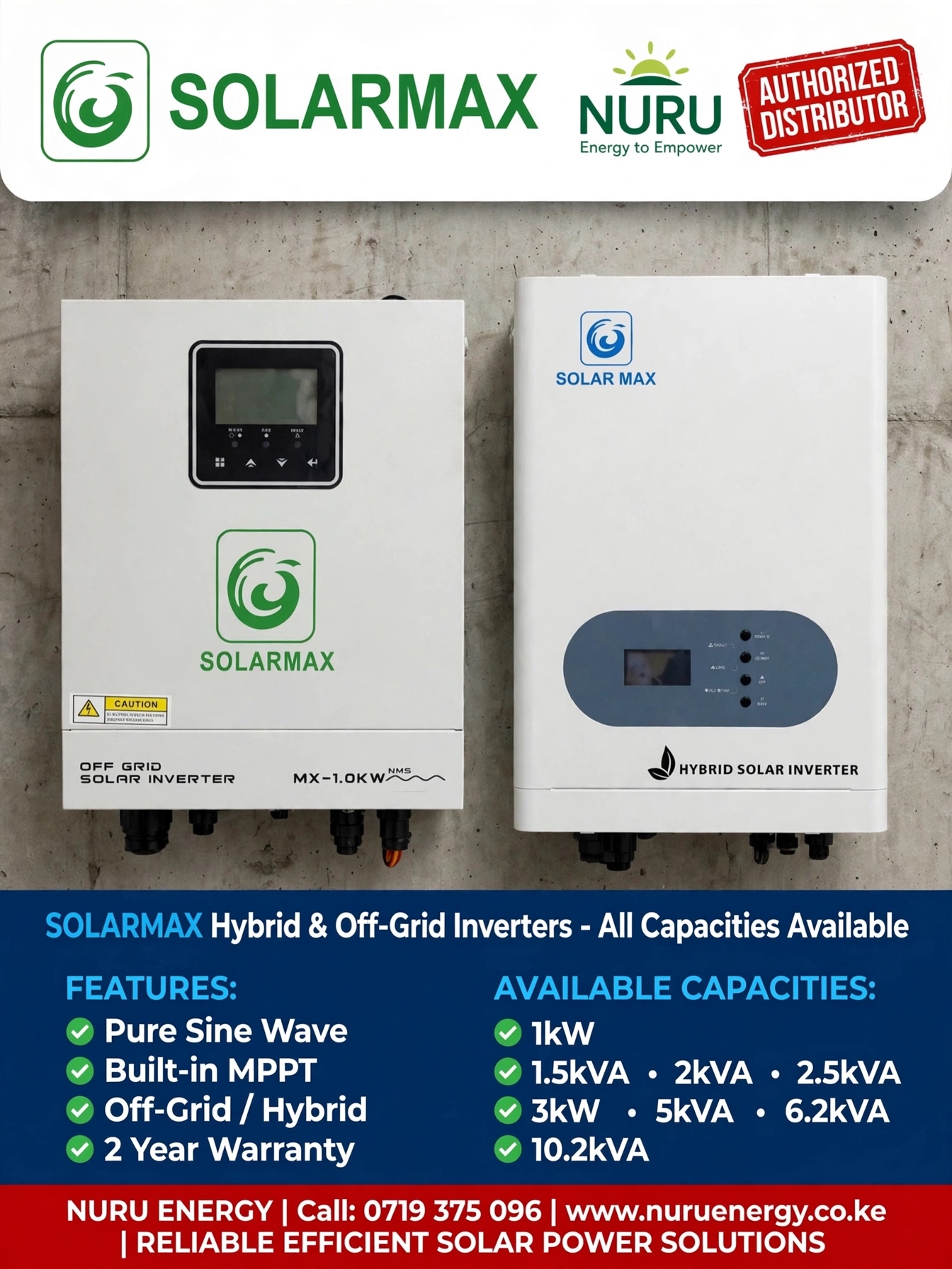 Solarmax 3kW 24V Hybrid Solar Inverter