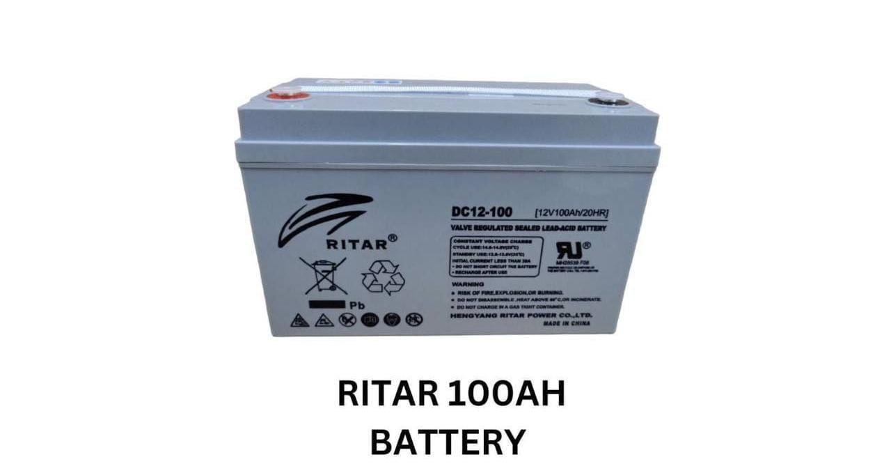 Ritar 100Ah 12V Deep Cycle Gel Solar Battery