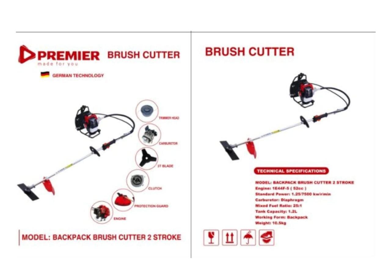Premier 2-Stroke Back Pack 2-in-1 Brush Cutter