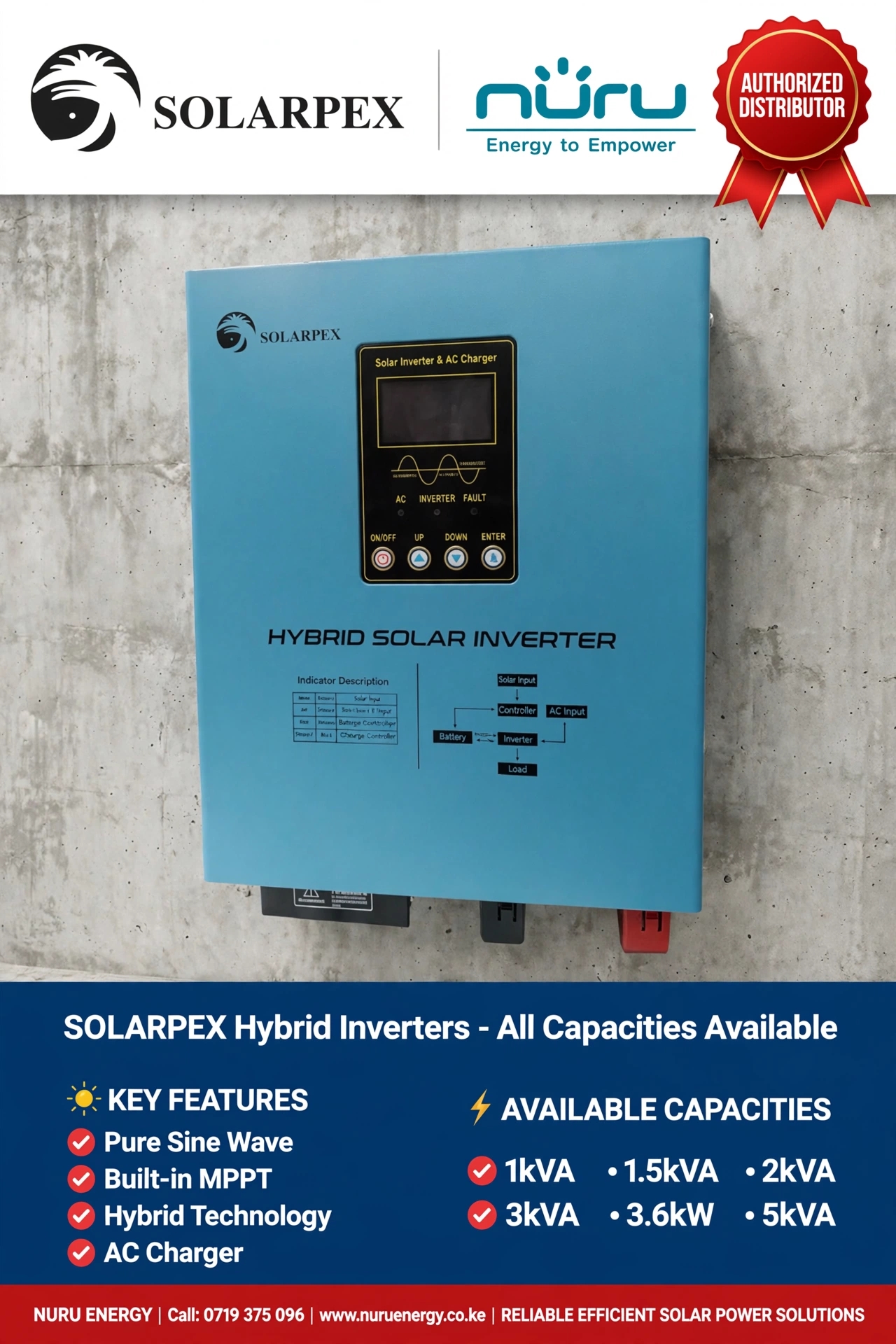 Solarpex 5kW 48V Hybrid Inverter
