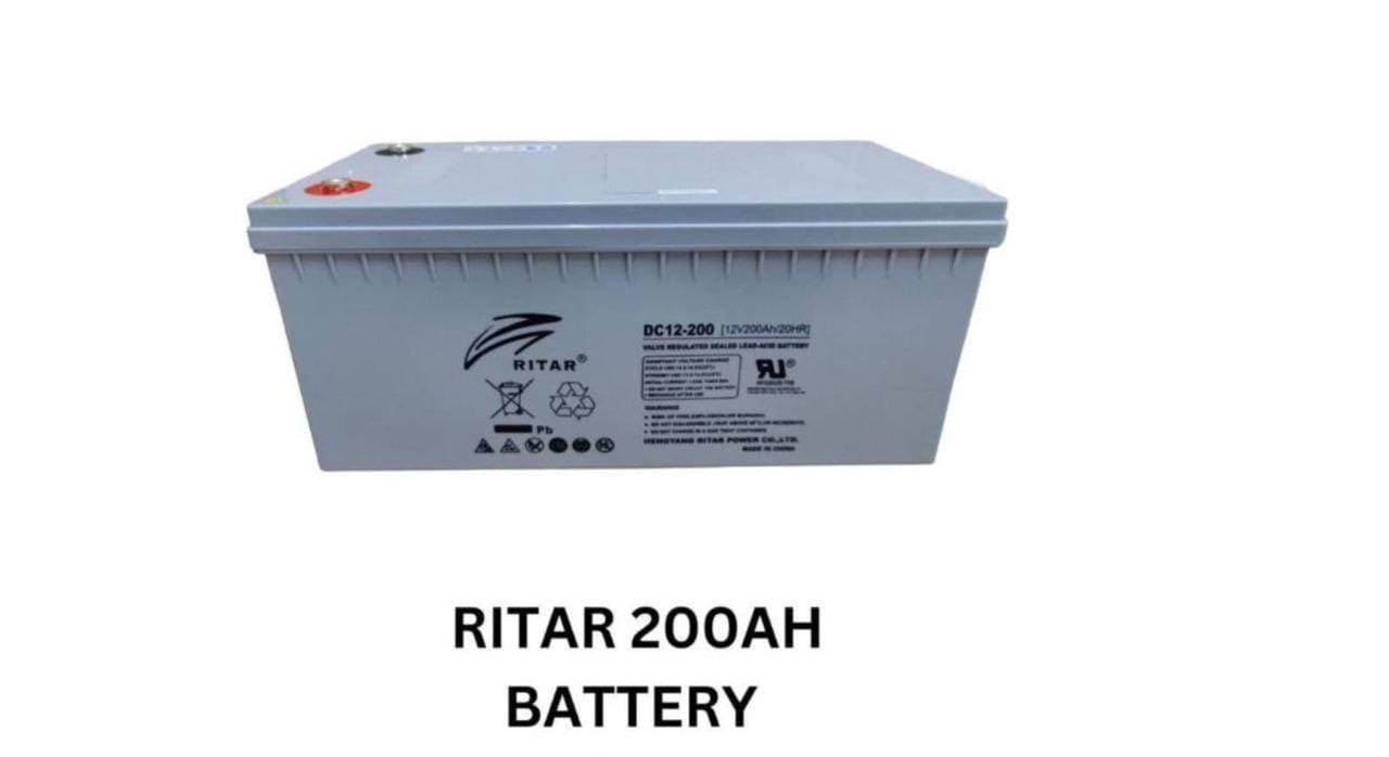 Ritar 200Ah 12V Maintenance-Free Solar Gel Battery