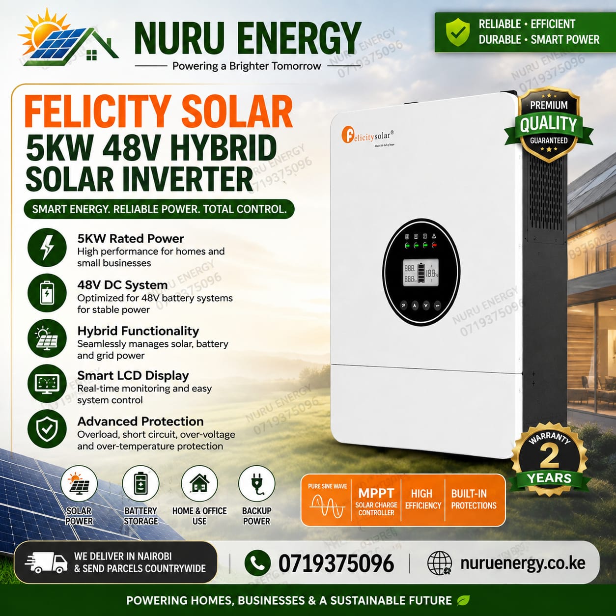 Felicity Solar 5kW 48V Hybrid Solar Inverter