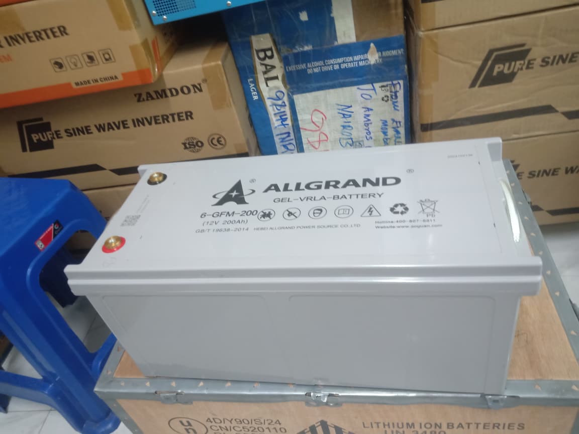 Allgrand 200Ah 12V Deep Cycle Gel Battery