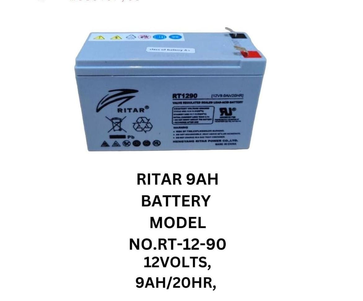 Ritar 9Ah 12V Lead Acid Battery
