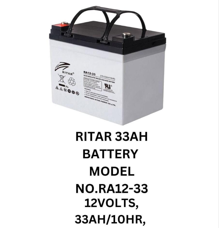 Ritar 33Ah 12V Lead Acid Battery